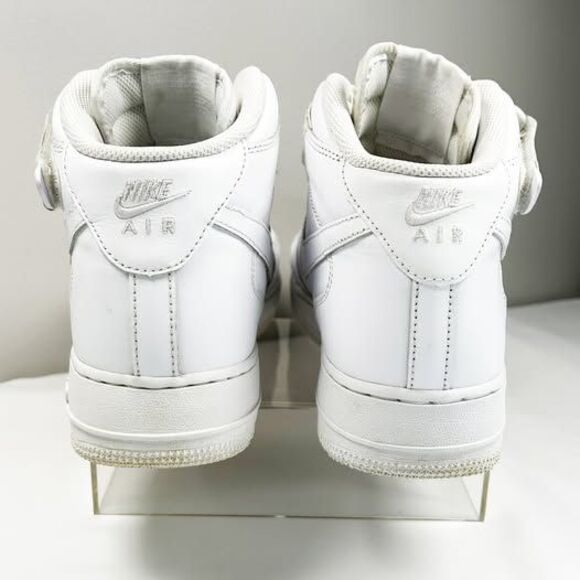 Nike Air Force 1 Mid ‘07 – All White – Men’s Size (11) - Picture 4 of 8